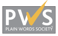 Plain Words Society® logo